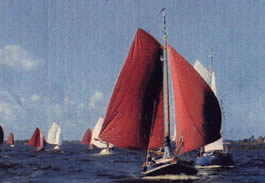 Zeesenboote auf dem Sund